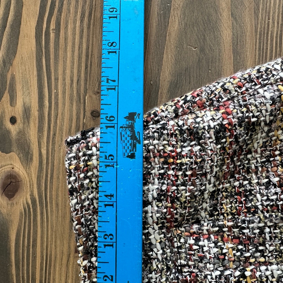 Women's LOFT Tweed Skirt Size 8 Wool Blend Pockets Multi-color - Picture 5 of 6